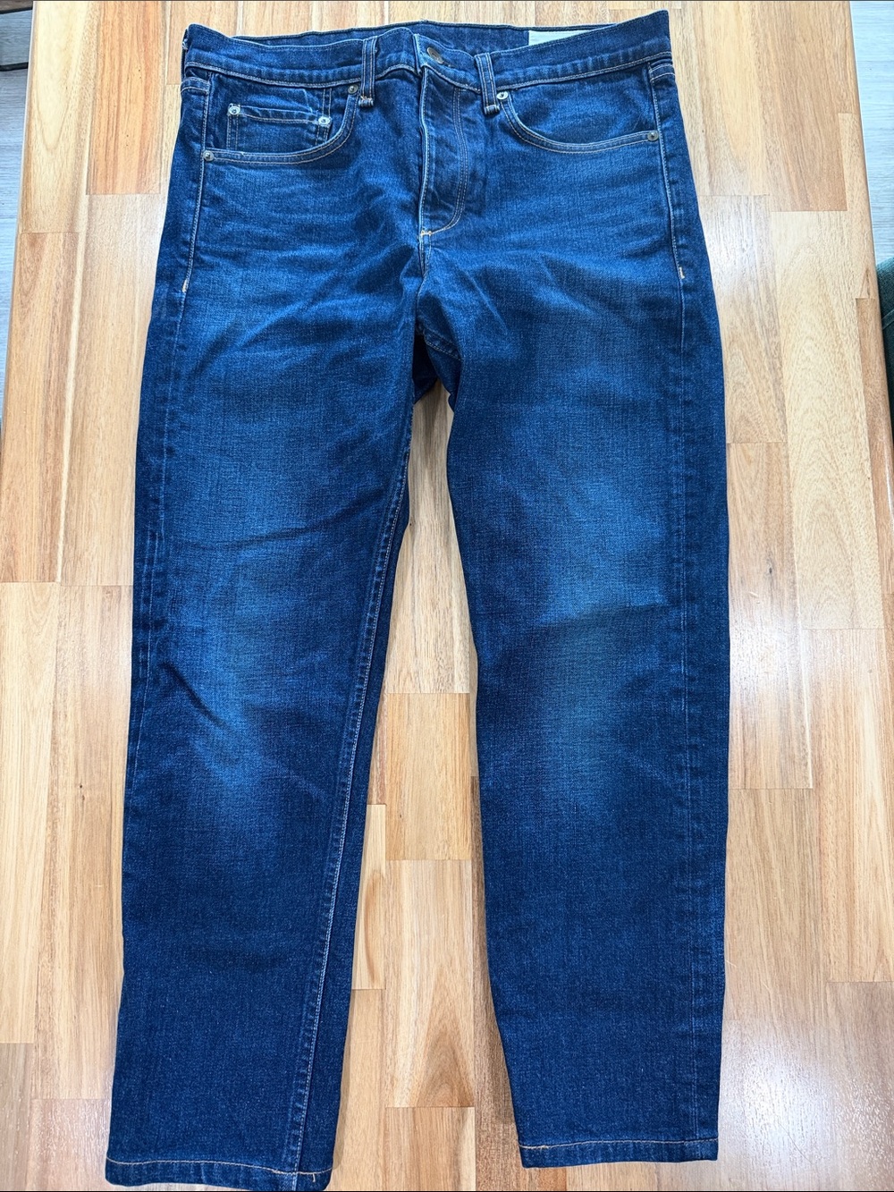 rag & bone Men's Straight Leg Jeans in Deep Blue